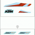 2020 350 XC-F CHASSIS Наклейки