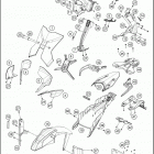 2020 790 ADVENTURE WHITE CHASSIS Обтекатель , крылья