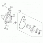 2020 RC 390 ENGINE Водяной насос