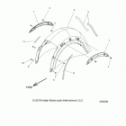 CHIEF DARK HORSE ALL OPTIONS (N20TEDAAAH/AABH/AACH/AAEH) Body, fender, rear - n20tedaa all options (200609)
