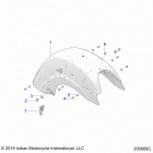 SPRINGFIELD DARK HORSE INTL (N21TJDBBE) Body, fender, rear, standard - n20lcbrr all options (200...