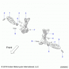 FTR 1200 CARBON LE (N20RTR25) Chassis, driver footpegs - n20rtr25 (200505c)