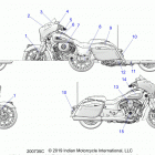 CHIEFTAIN STANDARD THUNDER BLACK (N20TCBAA) Body, emblems  /  decals - n20tcbaa all options (200735c...