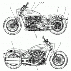 SCOUT BOBBER SIXTY ALL OPTIONS (N20MTA11/MTB11) Body, emblems  /  decals - n20mta00  /  mtb00  /  mtg00 ...