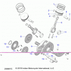 SPRINGFIELD DARK HORSE INTL (N21TJDBBE) Engine, piston and crankshaft - n20lcarr  /  n20lcbrr al...