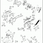 2019 1290 SUPER DUKE GT WHITE CHASSIS Обтекатель , крылья
