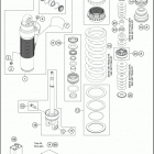 2019 250 XC-W TPI CHASSIS Амортизатор в разборе