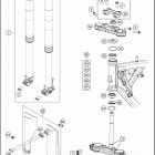 2019 65 SX CHASSIS Передняя вилка