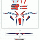 2019 450 EXC-F SIX DAYS CHASSIS Наклейки