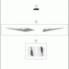 2019 125 SX CHASSIS Наклейки