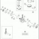 2019 350 XC-F ENGINE Коленвал и поршень