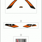 2019 350 EXC-F CHASSIS Наклейки