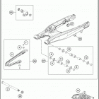 2019 150 XC-W CHASSIS Бугель