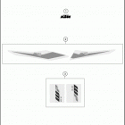 2019 300 XC CHASSIS Наклейки