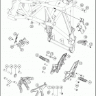 2019 1290 SUPER DUKE GT WHITE CHASSIS Рама