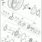 2019 1290 SUPER DUKE GT WHITE CHASSIS Переднее колесо