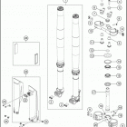 2019 690 ENDURO R CHASSIS Передняя вилка