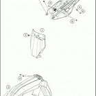 2019 450 SX-F CHASSIS Обтекатель , крылья