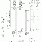 2019 65 SX CHASSIS Передняя вилка