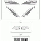 2019 65 SX CHASSIS Наклейки