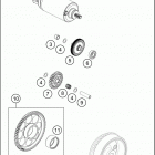 2019 790 DUKE BLACK ENGINE Электрический стартер