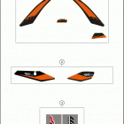 2019 500 EXC-F CHASSIS Наклейки