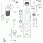 2019 500 EXC-F CHASSIS Амортизатор в разборе