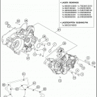 2019 300 XC ENGINE Картер двигателя