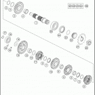 2019 350 XC-F ENGINE Трансмиссия 2-контрпривод