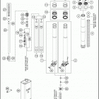 2019 500 EXC-F CHASSIS Передняя вилка