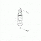 2019 790 Adventure ORANGE CHASSIS Амортизатор