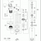 2019 300 XC CHASSIS Амортизатор в разборе