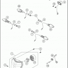 2019 690 ENDURO R CHASSIS Фара