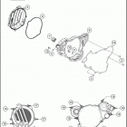 2019 150 SX ENGINE Кожух сцепления