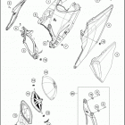 2019 250 XC CHASSIS Воздушный фильтр