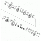 2019 790 ADVENTURE R ENGINE Трансмиссия 2-контрпривод