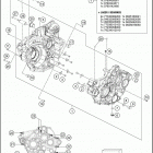 2019 250 EXC-F ENGINE Картер двигателя