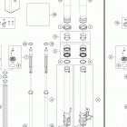 2019 690 SMC-R CHASSIS Передняя вилка
