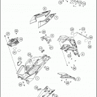 2019 1290 SUPER DUKE GT WHITE CHASSIS Trim rear