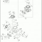 2019 300 XC ENGINE Цилиндр,головка цилиндров