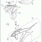 2019 250 XC CHASSIS Tank, seat