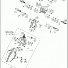 2019 390 DUKE WHITE CHASSIS Фара