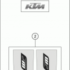 2019 1290 SUPER ADVENTURE S SILVER CHASSIS Наклейки