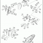2019 790 DUKE ORANGE CHASSIS Обтекатель , крылья