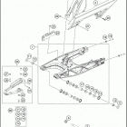 2019 390 DUKE WHITE CHASSIS Бугель