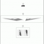 2019 250 XC CHASSIS Наклейки