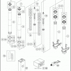 2019 1290 SUPER DUKE R WHITE CHASSIS Передняя вилка