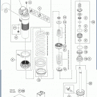 2020 TC 125 CHASSIS Амортизатор в разборе