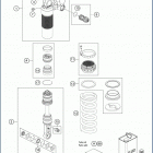 2020 701 SUPERMOTO CHASSIS Амортизатор в разборе