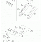 2020 FE 350 CHASSIS Глушитель